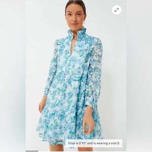 NWT Tuckernuck Water's Edge Hydrangea Organza Palmerston Dress sz M